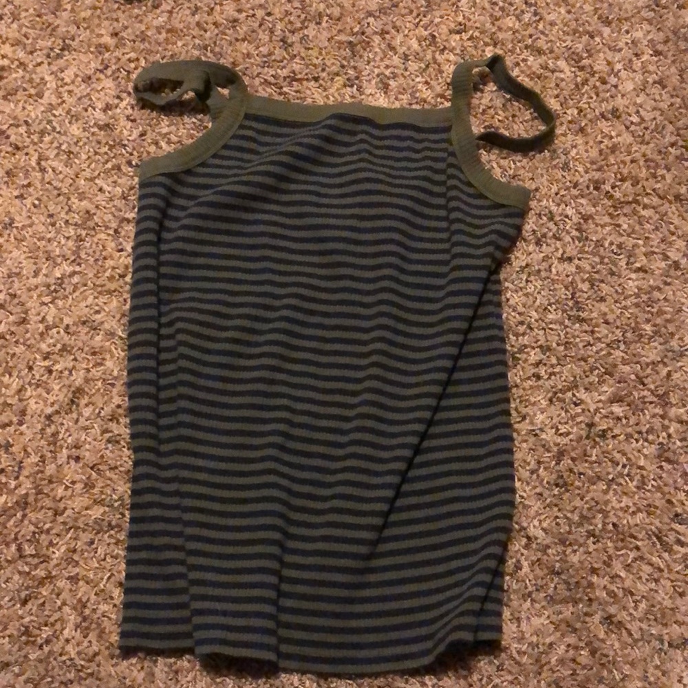 Dark green and dark blue Old Navy tank, slim fit, size XL